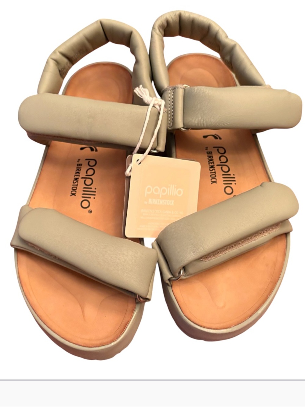 Papillio by Birkenstock Theda Platform Sandals in Sage Size 38 Woman 7/Men 5